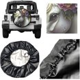 thumbnail image 3 of White Horse Floral Art Spare Tire Cover for Rv SUV Trailer Truck Camper, Waterproof Wheel Protectors,Funny Tire Cover for Outdoor Travel,Universal Fit, 3 of 10