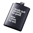 thumbnail image 2 of 8oz Men Funny Letter Print Stainless Steel Hip Flask Whiskey Alcohol Container, 2 of 6