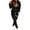 Black, variant on TJAZFJPA Crochet 2 Piece Outfit for Women Tracksuit for Women Cotton 2 Piece Outfits Workout Sets Tracksuit Long Sleeve Hooded Jogger Pant Matching Set Hoodie and Sweatpants Set for Women Plus Size
