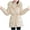 Beige, variant on Womens Winter Coats Long Sleeve Down Jackets with Hood Solid Color Quilted Thermal Thicken Puffer Coats (M, Black)