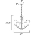 thumbnail image 2 of Maxim Lighting - Five Light Chandelier - Rocco-Five Light Chandelier in Modern, 2 of 2
