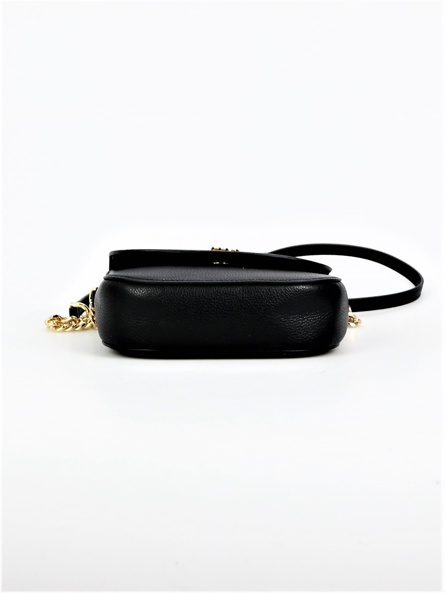 Michael Kors Black Mott Leather Shoulder Bag Size One Size - $159
