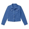 thumbnail image 4 of Long Sleeve Shirts for Women, Denim Jacket for Women Distressed Jean Jackets Button Up Vintage Western Trucker Jacket Frayed Hem Pockets, 4 of 4