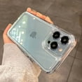 thumbnail image 2 of Luxury Transparent Shockproof Phone Case For iPhone 11 12 13 14 15 Pro X XR XS Max 7 8 Plus Soft Clear Bumper Hard Acrylic Cover Black For 7 Plus or 8 Plus, 2 of 6