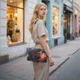 thumbnail image 7 of FORMRS Women Crossbody Purse with Chain Strap Vegan Leather Shoulder Handbag, Black Astronaut, 7 of 7