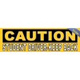 thumbnail image 2 of StickerTalk Caution Student Driver Vinyl Sticker, 10 inches x 3 inches, 2 of 5