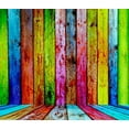 thumbnail image 1 of BSDHOME Polyester 5x7ft Fond de Sol en Bois Coloré pour Studio de Photographie, 1 of 2