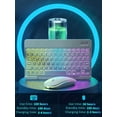 thumbnail image 3 of Keyboard For Tablet Android iOS Windows Wireless Mouse Keyboard Bluetooth-compatible Rainbow Backlit Keyboard For iPad Phone, 3 of 10