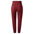 thumbnail image 4 of Women'S Casual Pants Solid Cotton And Pants With Pocket Long Pants, 4 of 4