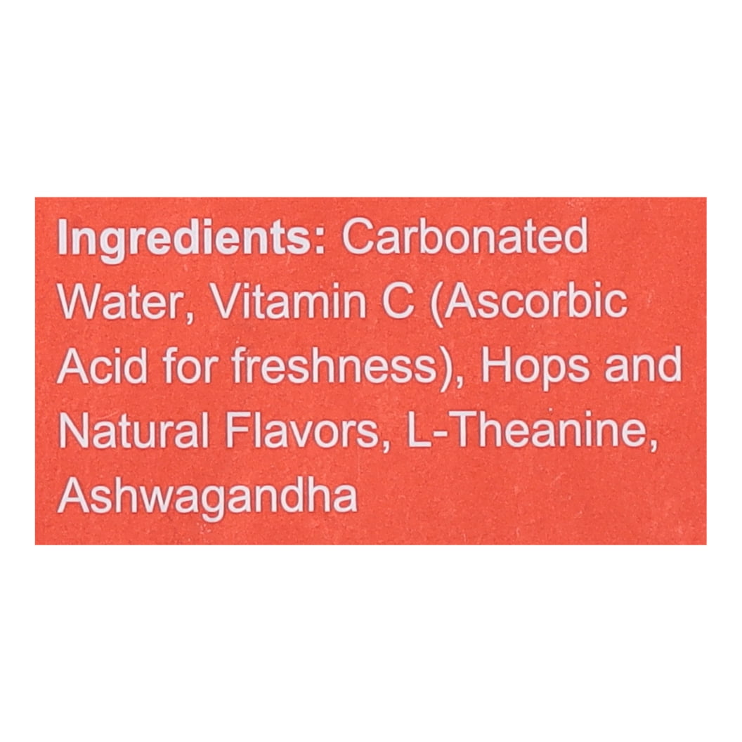 HopWtr - Non-Alcoholic Sparkling Blood Orange, 6-Pack, 12oz Cans