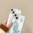 thumbnail image 3 of Cartoon Cute Rabbit Dinosaur Clear Couple Case Compatible with iPhone Case (Cartoon Cute Rabbit,iPhone 15 Pro Max), 3 of 7
