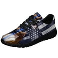 thumbnail image 2 of Boxer The Thin Blue Line American Flag Us Shoes Women's Fashion Sneakers Tennis Running Shoes for Men Women Black Size 5, 2 of 7