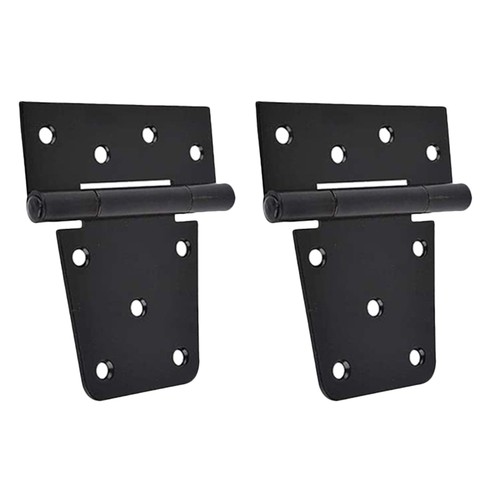 2pcs Heavy Duty T Hinge Rustproof Gate Hinge Barn Shed Door Hinges with Screws