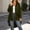 Army Green, variant on Comfortable Women's Zip Up Hoodies, Fashion High-Low Tunic Jackets with Pockets, Fall Winter Long Hooded Sweatshirt