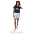 thumbnail image 3 of Sesame Street Bert Ernie for President 123 Vote Women's Crop Top T-Shirt, Navy, Large, 3 of 5