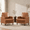 Brown, variant on MOONMISS Modern Accent Chair Set of 2,PU Leather Single Sofa with Wood Legs,Reading Armchair for Living Room,Bedroom,Office,Gray
