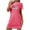 Hot Pink, variant on Simua Summer Nightshirt for Women Independence Day Graphic Printed Short Sleeve Round Neck Sleep Shirts Dress Loose Mini Loungewear