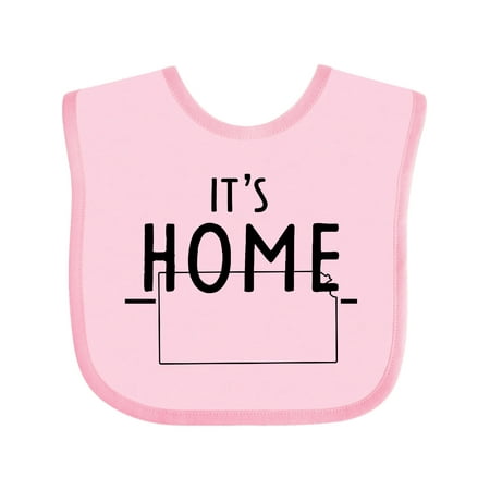 

Inktastic It s Home- State of Kansas Outline Gift Baby Boy or Baby Girl Bib
