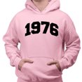 thumbnail image 2 of 1976 College Style Hoodie Sweatshirt Unisex Small Pink, 2 of 5