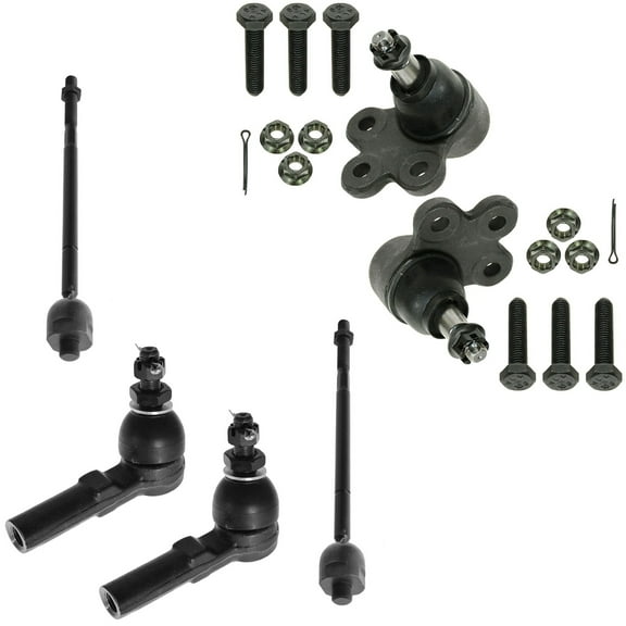 TRQ Tie Rod & Ball Joint Inner & Outer Kit set of 6 for Buick Cadillac Pontiac PSA58803