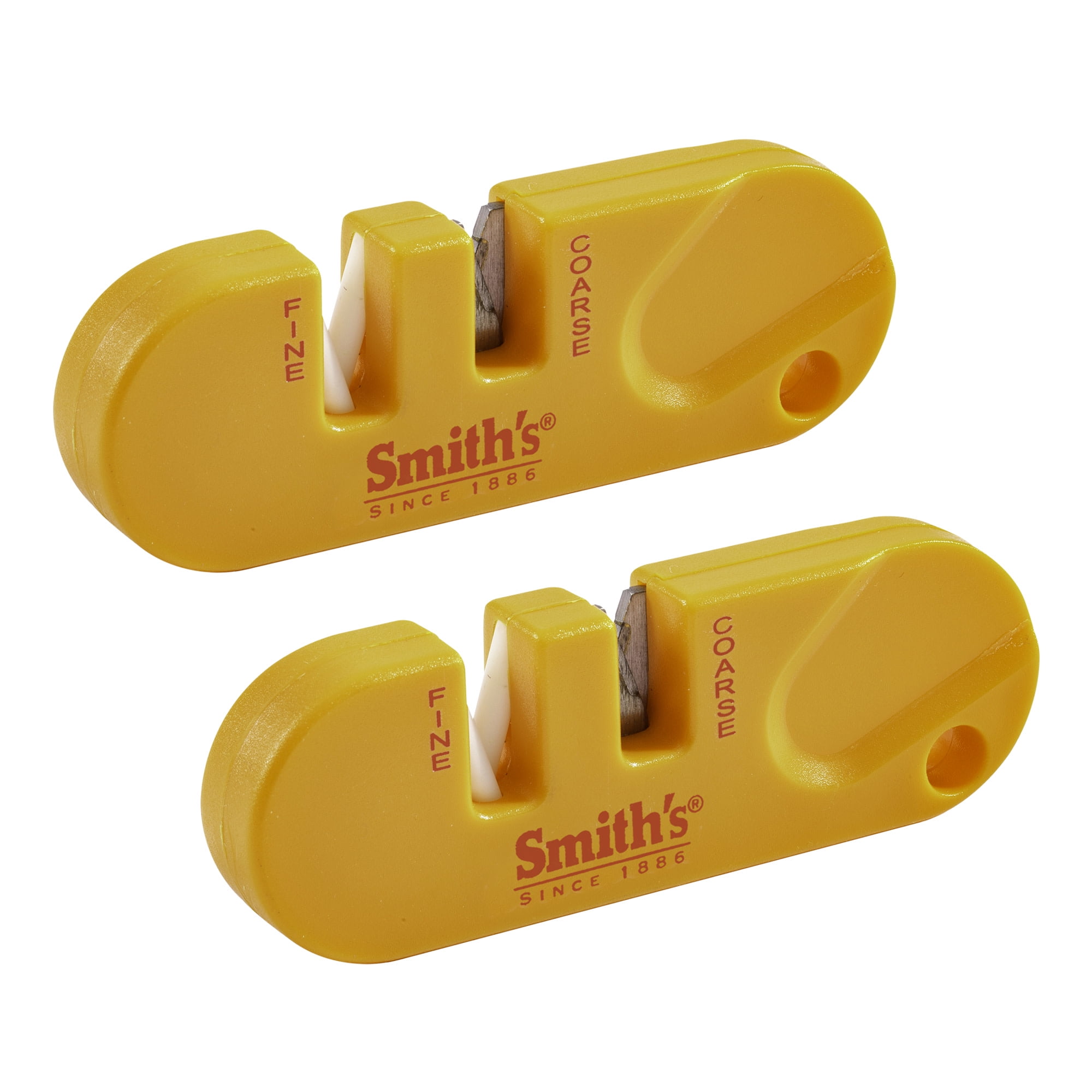 (2 pack) Smith’s 51459 Pocket Pal Knife Sharpener - 2-Pack - Orange