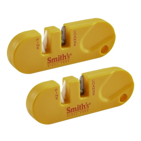 Smith’s 51459 Pocket Pal Knife Sharpener – 2-Pack – Orange