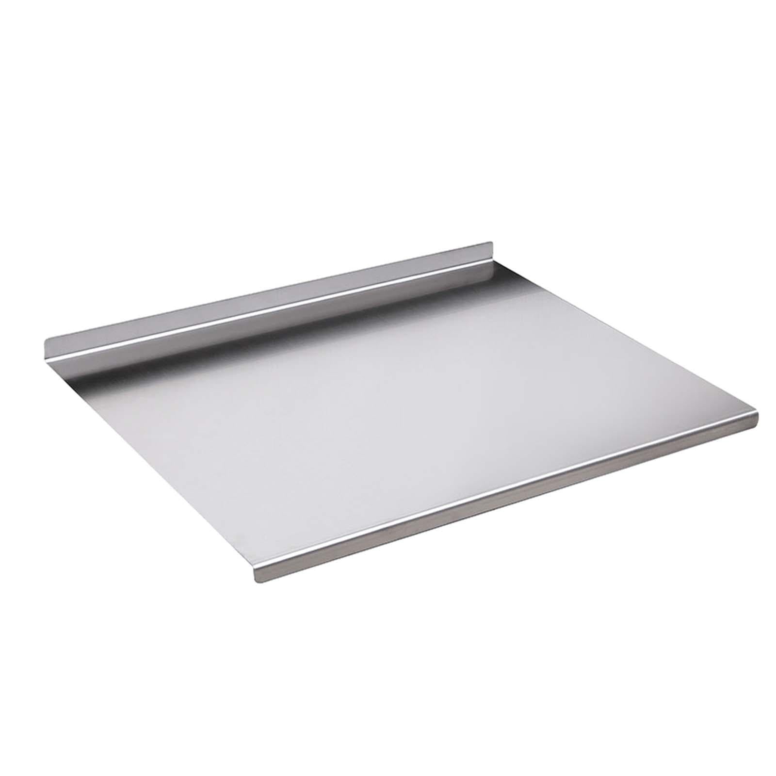 Tongina Stainless Steel Chopping Board Heavy Cutting Board Meat Vegetables Bread Cutting Mats Smooth Surface 1.5mm Thickness Nonstick 40cmx50cm