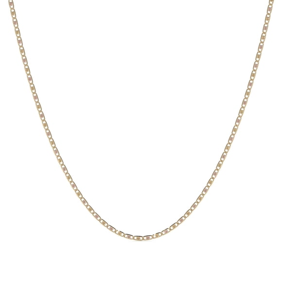 Cadena De Oro De 10k Valentino De 45 Cm Calibre 1.3mm