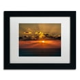 thumbnail image 2 of Trademark Fine Art "Mediterranean Sunset" Canvas Art by David Ayash, White Matte, Black Frame, 2 of 5
