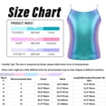 thumbnail image 6 of Raenseen Kids Girls Shiny Metallic Camisole Ballet Dance Tank Tops Summer Lightweight Gymnastic Colorful 10, 6 of 7