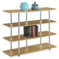 thumbnail image 3 of Pemberly Row 47" 4 Tier XL TV Stand in Off-white Light Oak, 3 of 4