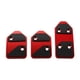thumbnail image 2 of Juego de 3 cubiertas para pedales de acelerador y freno para coche. Rojo, 2 of 8