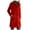 Red-02, variant on HTNBO Women's Notched Lapel Single Breasted Business Casual Wool Blend Long Trench Coat