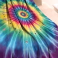 thumbnail image 3 of Colorful Tie Dye Mandala Pattern Blanket,Comfortable Soft Lamb Wool Throw Blanket,All Season,Warm Lightweight Blankets for Sofa Bed Couch Living Room Chair,60"x80", 3 of 4