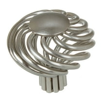 GlideRite 1.5 in. Twisted Round Birdcage Cabinet Knobs, Satin Nickel, Pack of 25