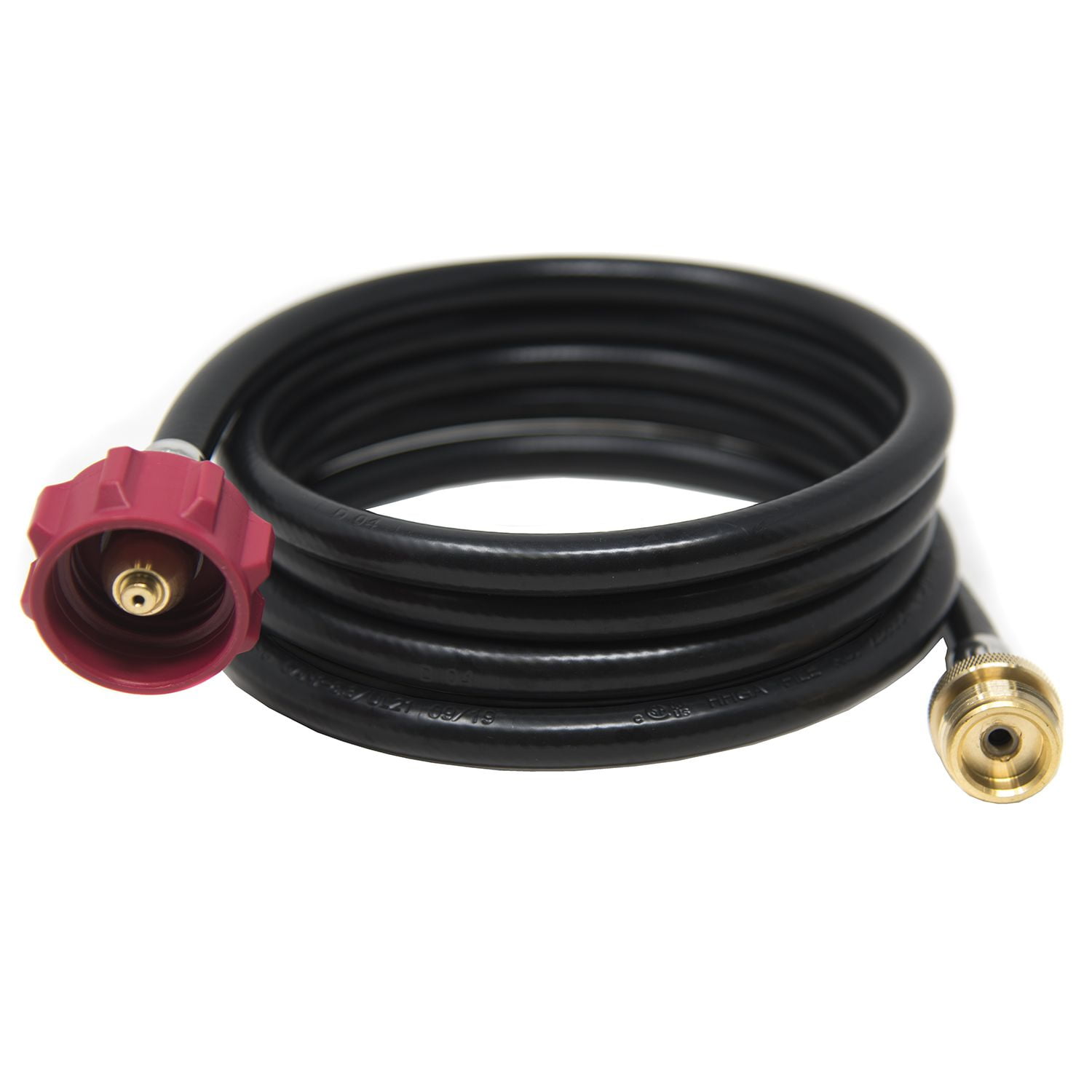 12 Ft Propane Extension Hose Replacement Grill Connector Gas Tank Port Adapter 