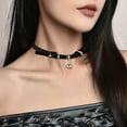 thumbnail image 3 of YongCo Fashionable Choker With Silver Bells Charm and Sturdy PU Leather Alloy Materials for Trendy Women Seek Individuality, 3 of 18