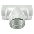 thumbnail image 2 of Conector de ducto QWORK, adaptador de manguera de 3 vías en forma de T, 4 pulgadas, metal, 2 of 8