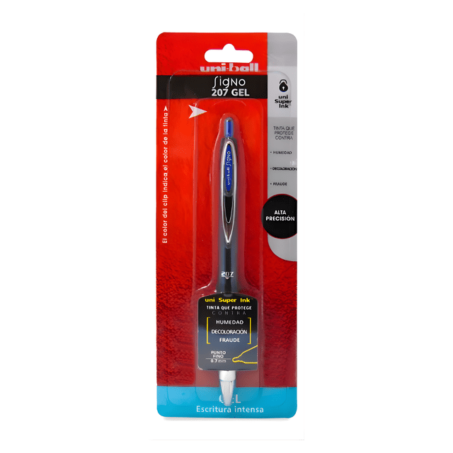 Boligrafo Roller Signo Gel 0.7mm Tinta Azul Uni-ball - Azul