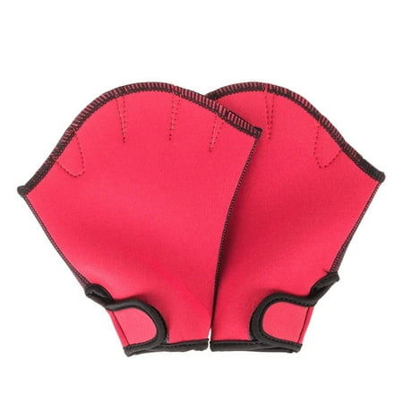 

Swimming Gloves Webbed Red S Fingerless Webbed Swim Gloves Water Resistance Diving Hand Web Swim Training Gloves for Swimming New