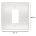 thumbnail image 2 of Jumbo Over Sized Paintable Wall Plate, Rocker Switch or GFCI, 2 of 2