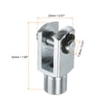 thumbnail image 2 of Unique Bargains M8x1.25 Air Cylinder Rod Clevis End Female Thread Y Connector Silver 1 Pack, 2 of 5