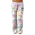 thumbnail image 2 of Hello Kitty Pj Pants Women Flannel Pajamas Women Anime Hello Cat Flannel Sleep Pants Cartoon Pajamas Pants for Women Print Flannel Pajamas Pants Cute Fuzzy Pajamas Pants, 2 of 5