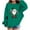 Green, variant on Christmas Kids Sweatshirt Boys Girl Santa Claus Fleece Shirt Crew Neck Long Sleeve Pullover Festive Tops