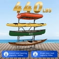 thumbnail image 2 of 4 Tier Freestanding Kayak Rack - Adjustable Heavy Duty Storage Stand for Kayaks Canoes Paddle Boards Surfboards and Skis, 2 of 8
