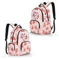 thumbnail image 2 of Whosucclay Strawberry Theme Student Backpack for Boys Girls, High School Kindergarten Lightweight Bookbag for Travel Short Vacation, 2 of 8