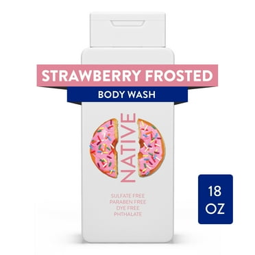 Native Dunkin Body Wash, Sulfate Free, Strawberry Frosted, 18 oz