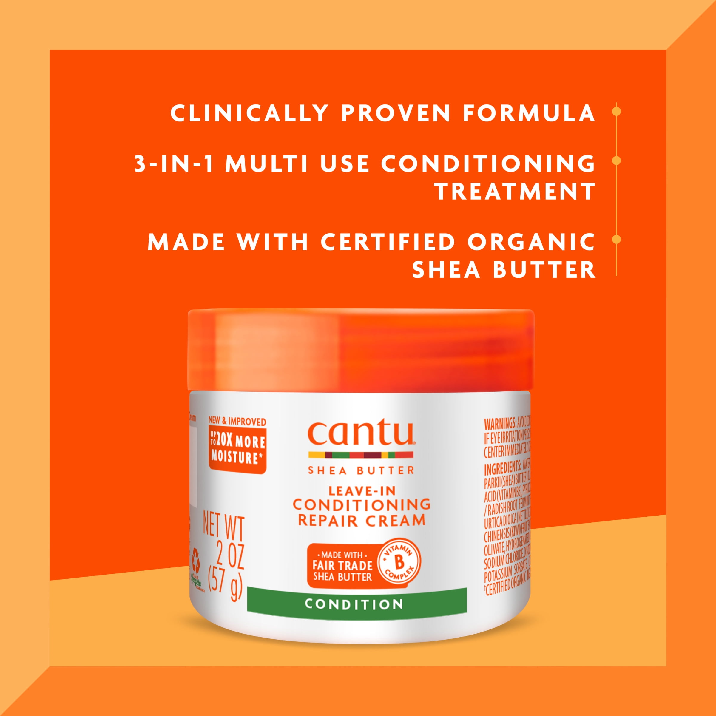 Cantu Shea Butter Leave-in Conditioning Repair Cream, 2 oz