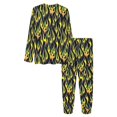 thumbnail image 4 of Conjunto de pijama para mujer con estampado de llamas y fuego de fondo, 4 of 4