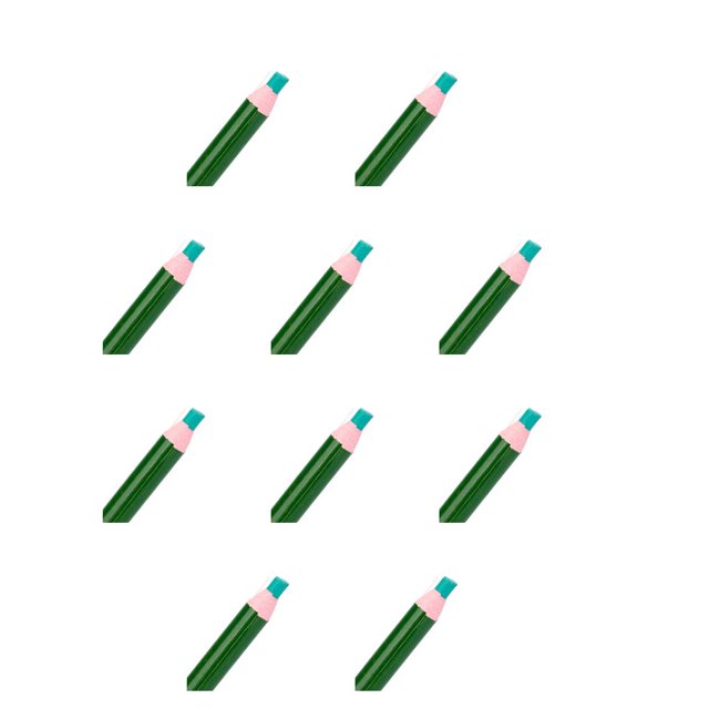 Moyic Home Portable Reusable Tailor Chalk Clothes Color DIY Scribing Random Sewing Crafting Handmade Pen Marker Making Pencil verde 10piezas
